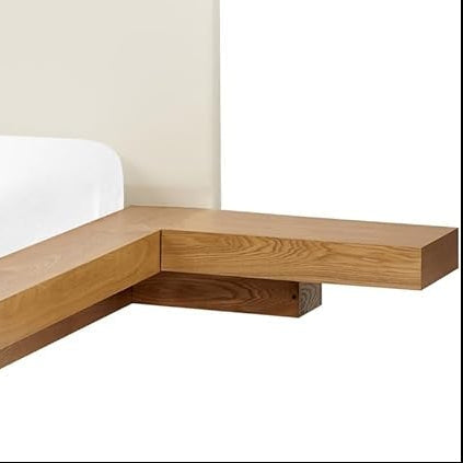 Ash Wood Kenzo Modern Japandi Platform Bed EU Super King