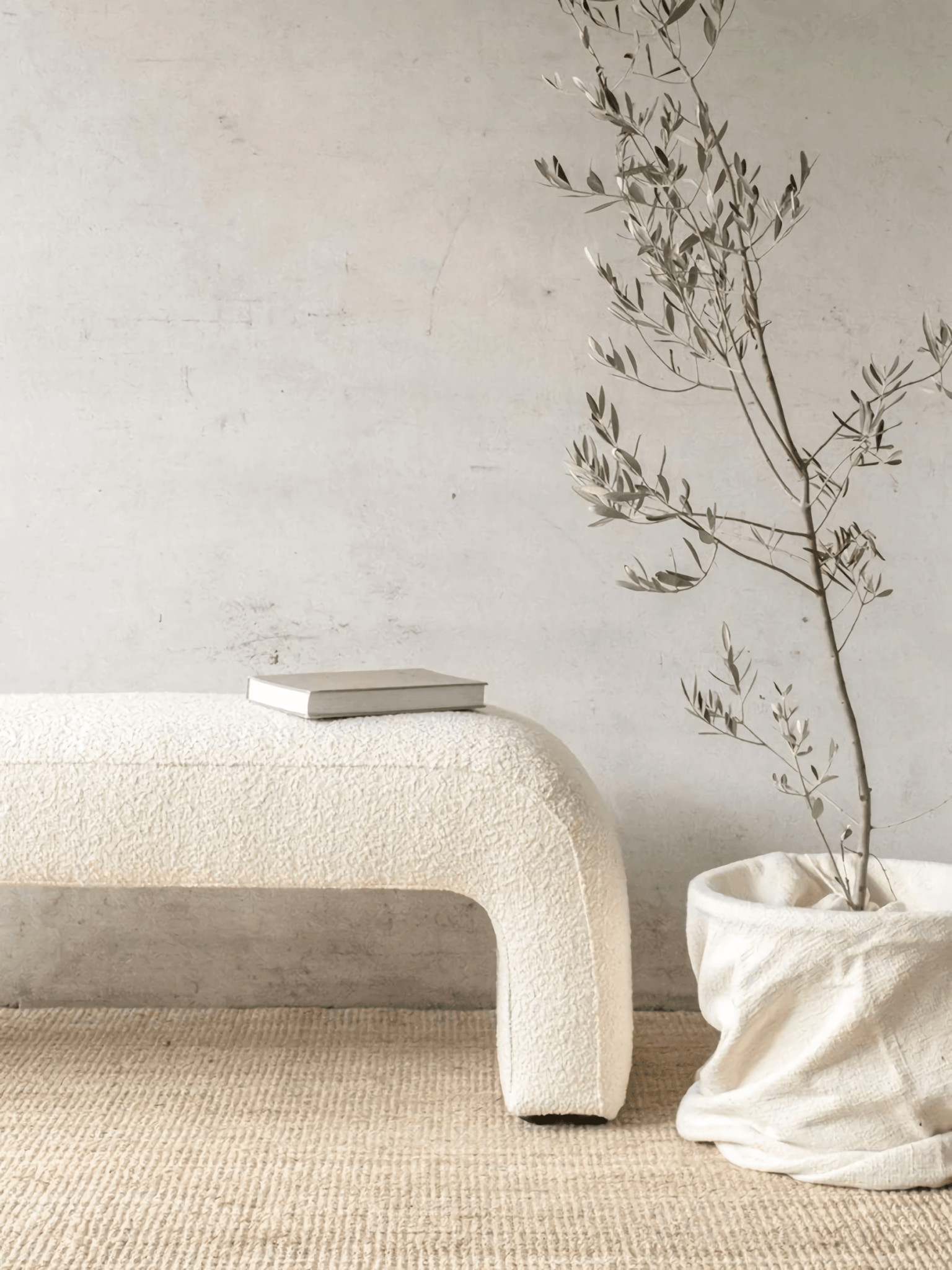 Folia Boucle End of Bed Bench Seat - NUEMA