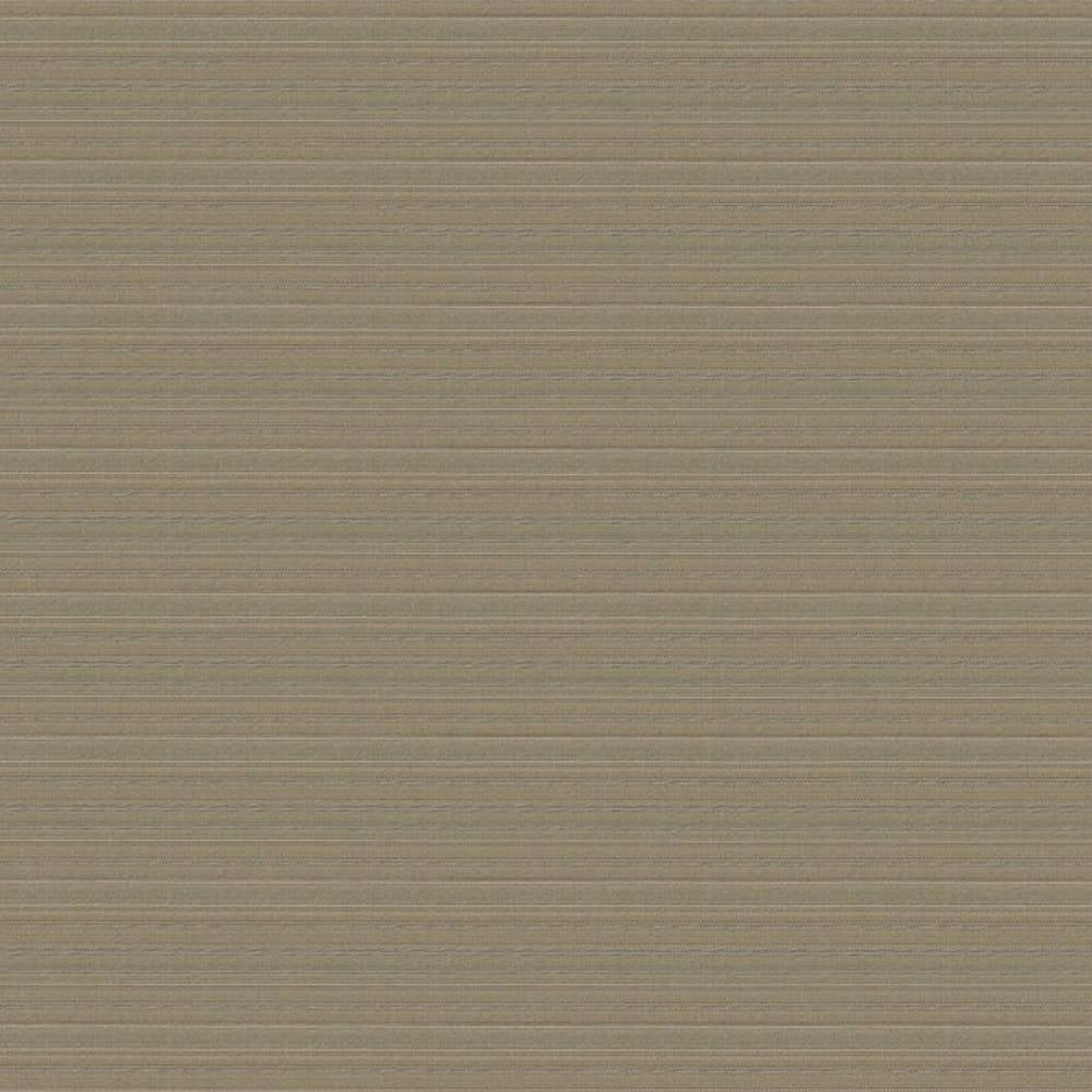 Full-frame swatch of neutral cream-beige 100% polyester upholstery fabric with subtle horizontal woven texture and fine tonal striping, shown for contemporary sofa upholstery.
