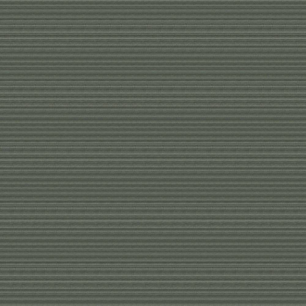Close-up of sage-gray 100% polyester upholstery fabric showing subtle horizontal ribbed texture, contemporary style suitable for sofas.