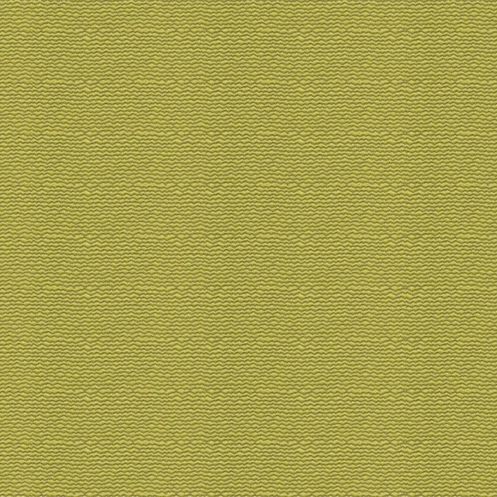Close-up of chartreuse yellow-green upholstery fabric showing a fine wavy basketweave texture, 27% cotton and 73% polyester blend suitable for sofa upholstery.