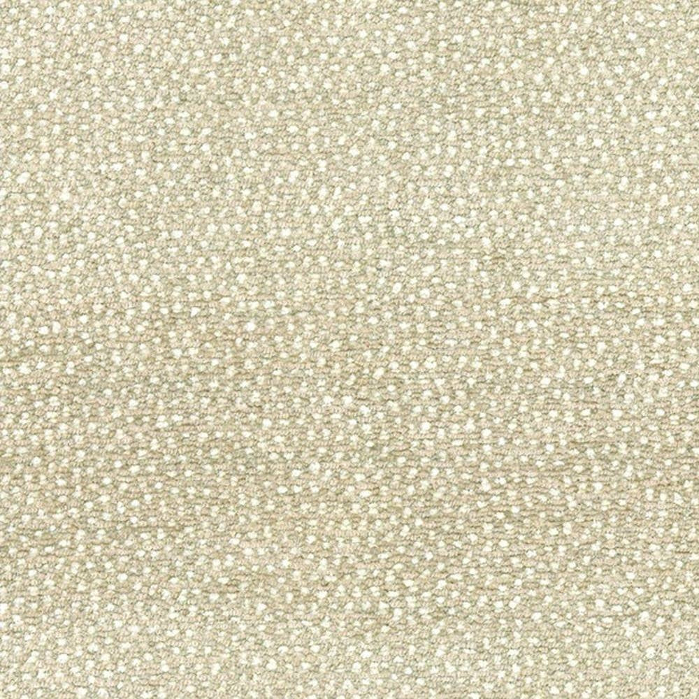Close-up of beige woven upholstery fabric showing a soft, pebbled texture; 30% polyester and 70% viscose, ideal for contemporary sofa upholstery.