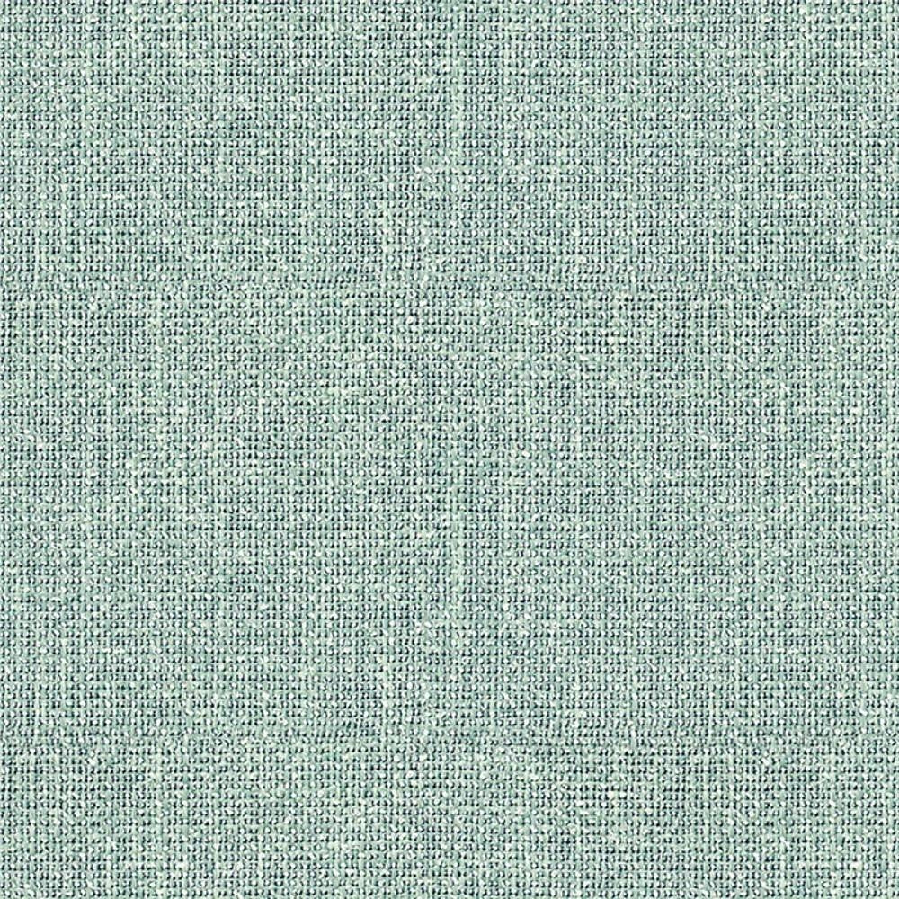 Close-up of pale mint-green 100% polyester upholstery fabric showing a tight woven texture and subtle crosshatch pattern, suitable for sofas and cushions.