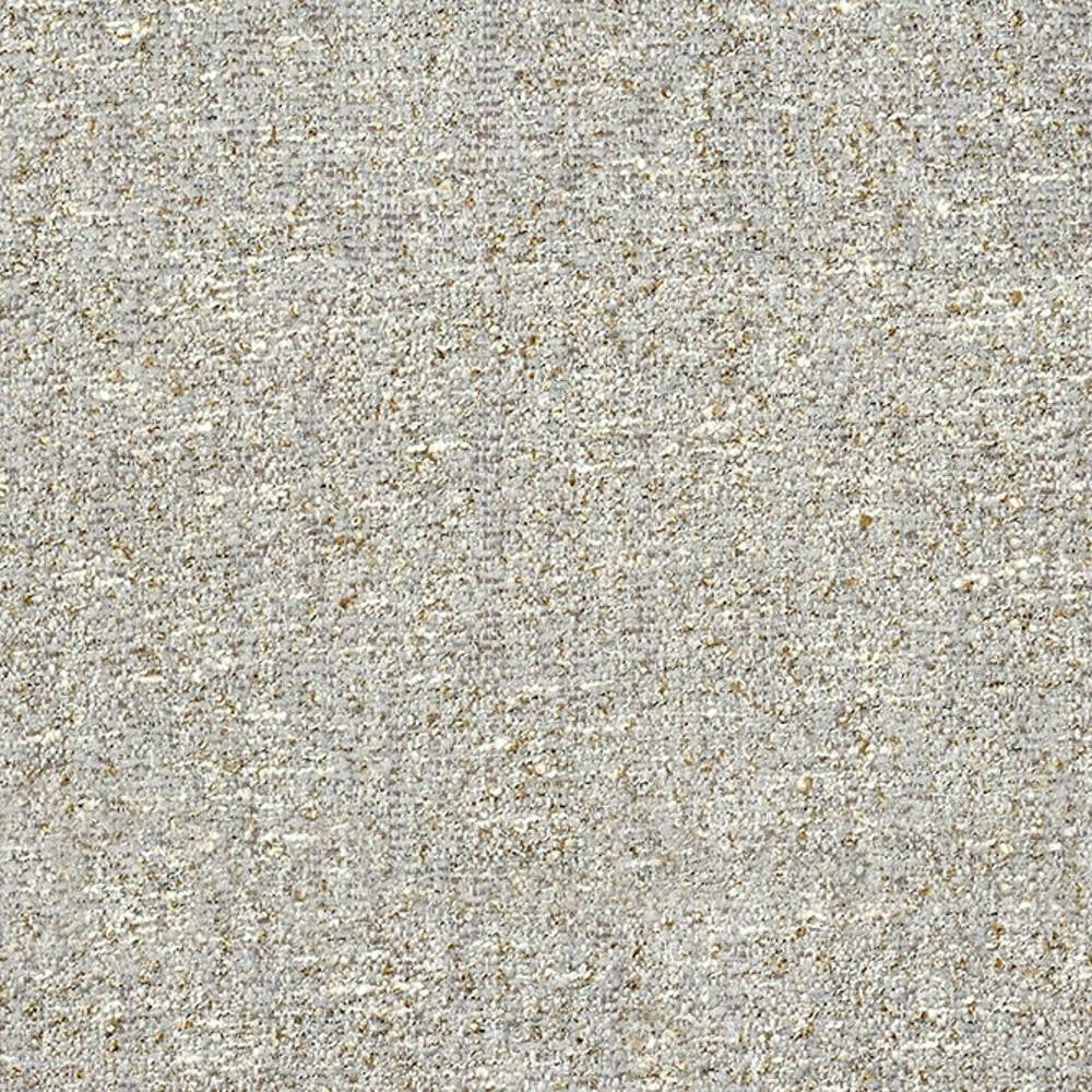 Close-up of beige neutral woven upholstery fabric (63% polyester, 20% cotton, 17% viscose) showing a textured weave with cream and light tan flecks, ideal for contemporary sofas.