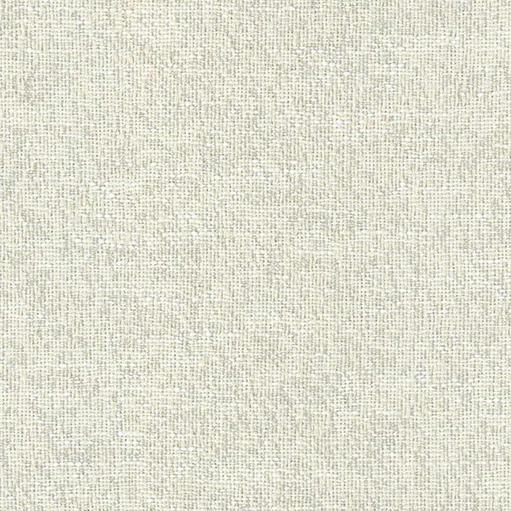 Close-up of neutral beige woven upholstery fabric with subtle cream flecks and a textured contemporary weave, 100% polyester suitable for sofas.