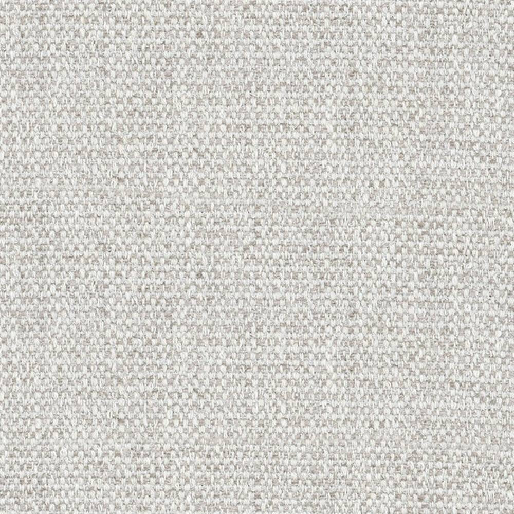 Close-up of a cream-beige upholstery fabric swatch in a 75% polyester, 5% linen, 20% viscose blend showing a tight, subtle woven texture ideal for modern sofas and office seating.