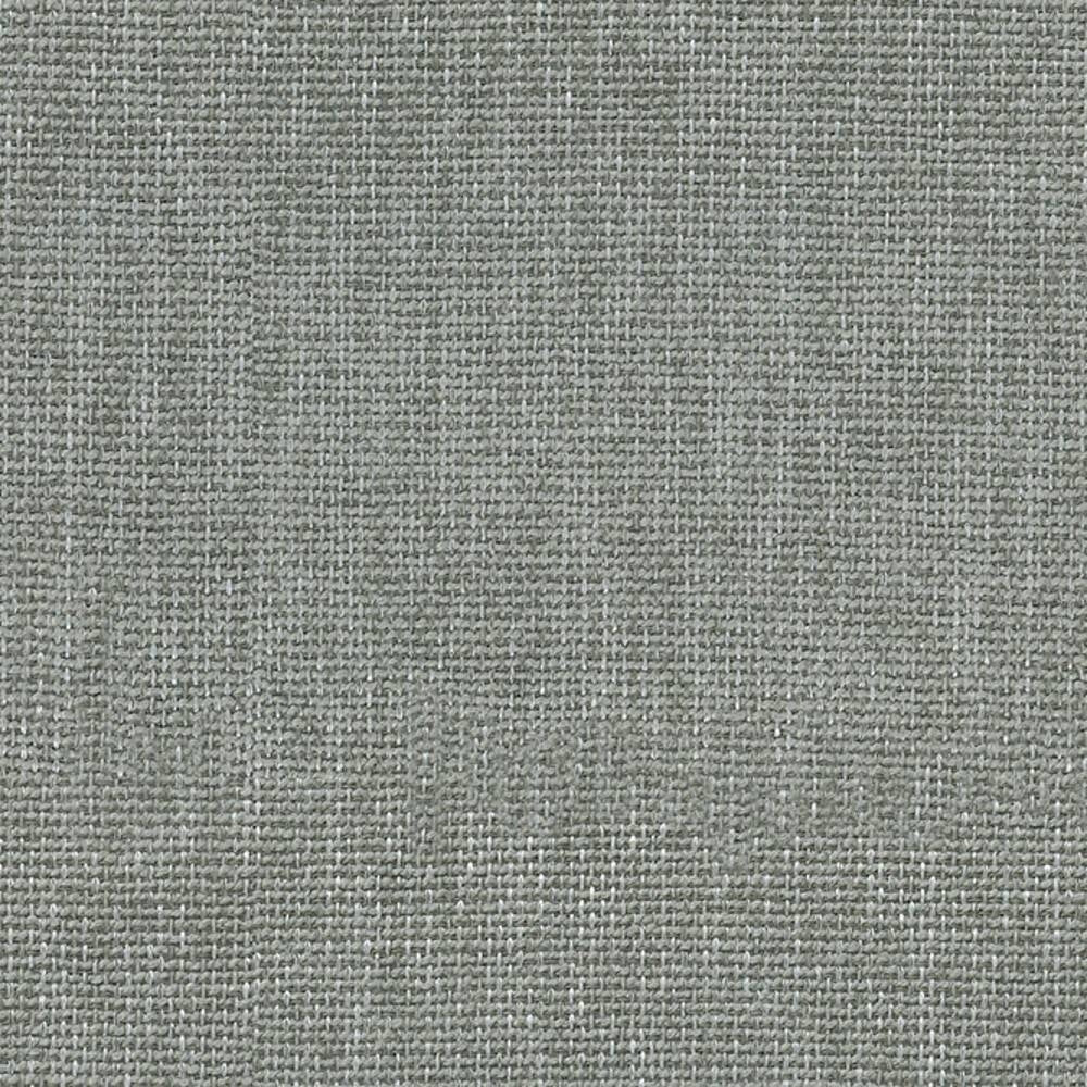 Close-up of neutral gray-beige woven upholstery fabric in 100% polyester showing a tight basketweave texture, ideal for sofas and indoor furniture.