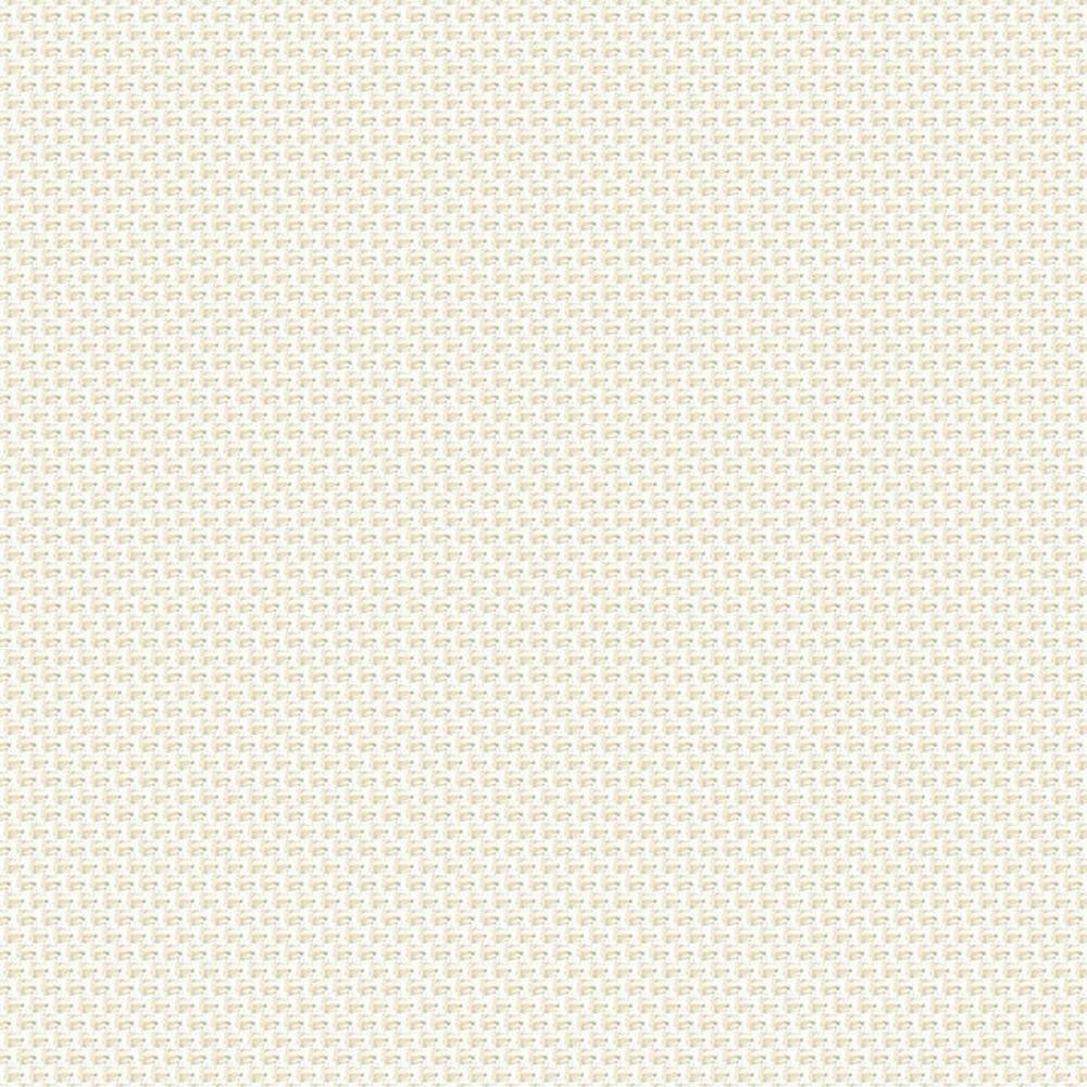 Close-up of beige cream woven upholstery fabric swatch showing a small textured basketweave pattern; 100% polyester suitable for modern sofas and office seating.