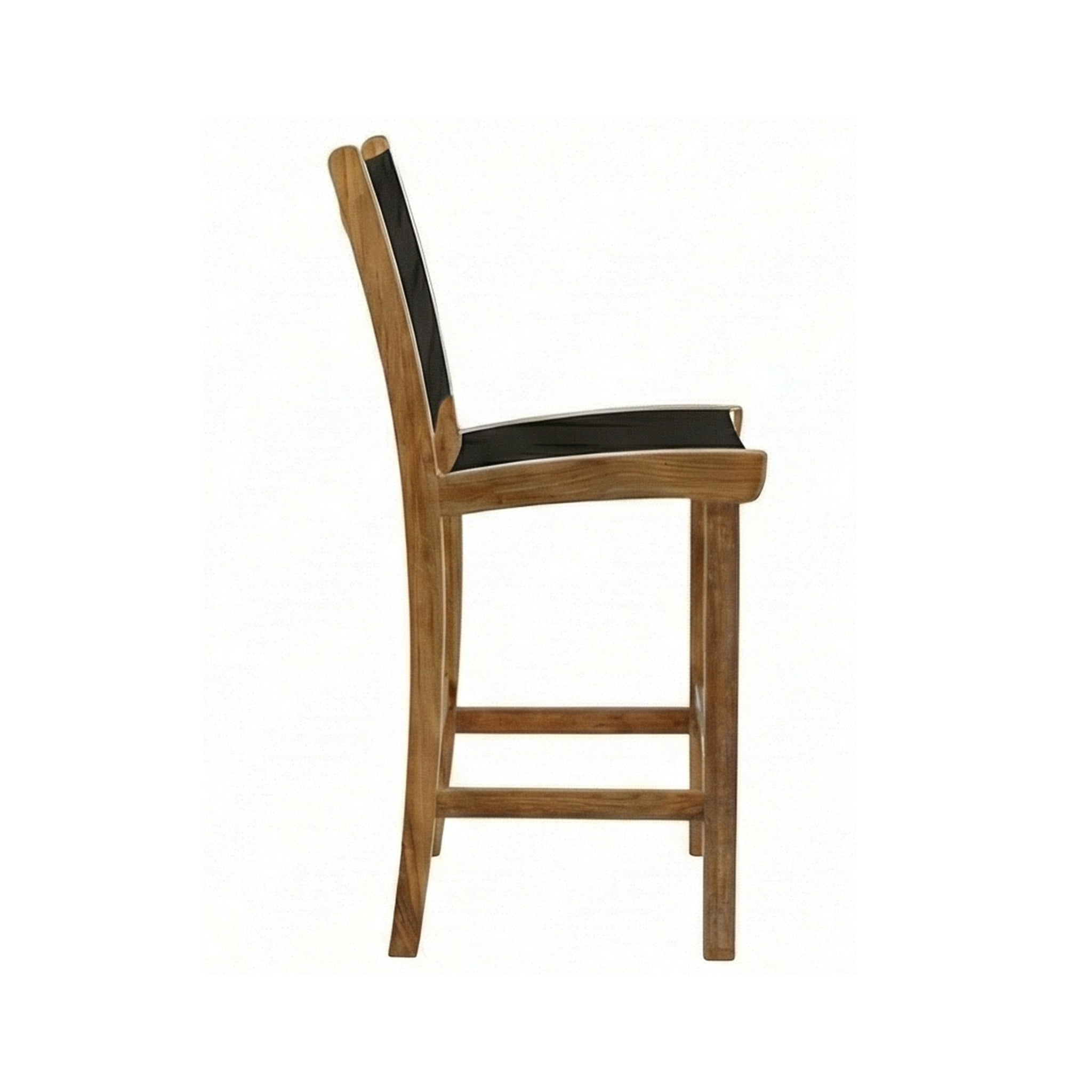 Jacques Armless Teak Outdoor Bar Stool