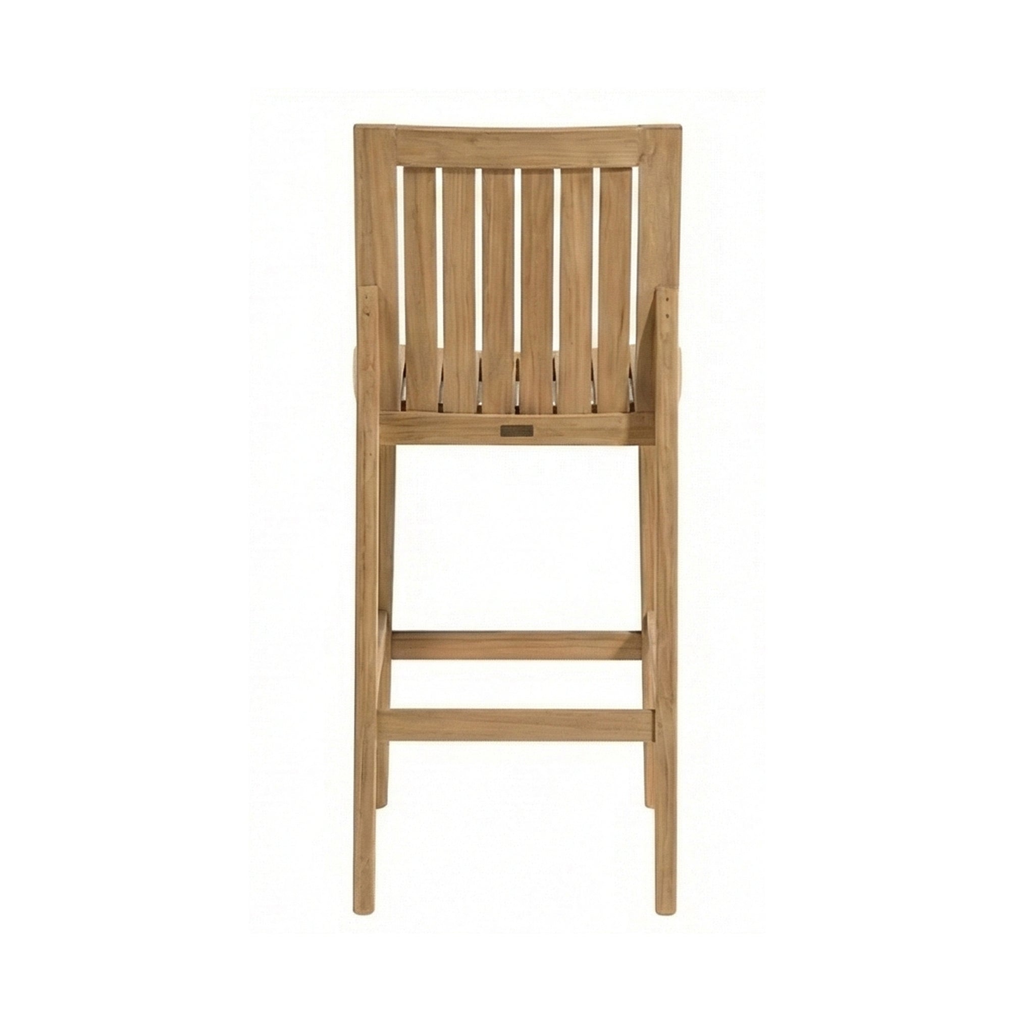 Jocelyn Armless Teak Outdoor Bar Stool
