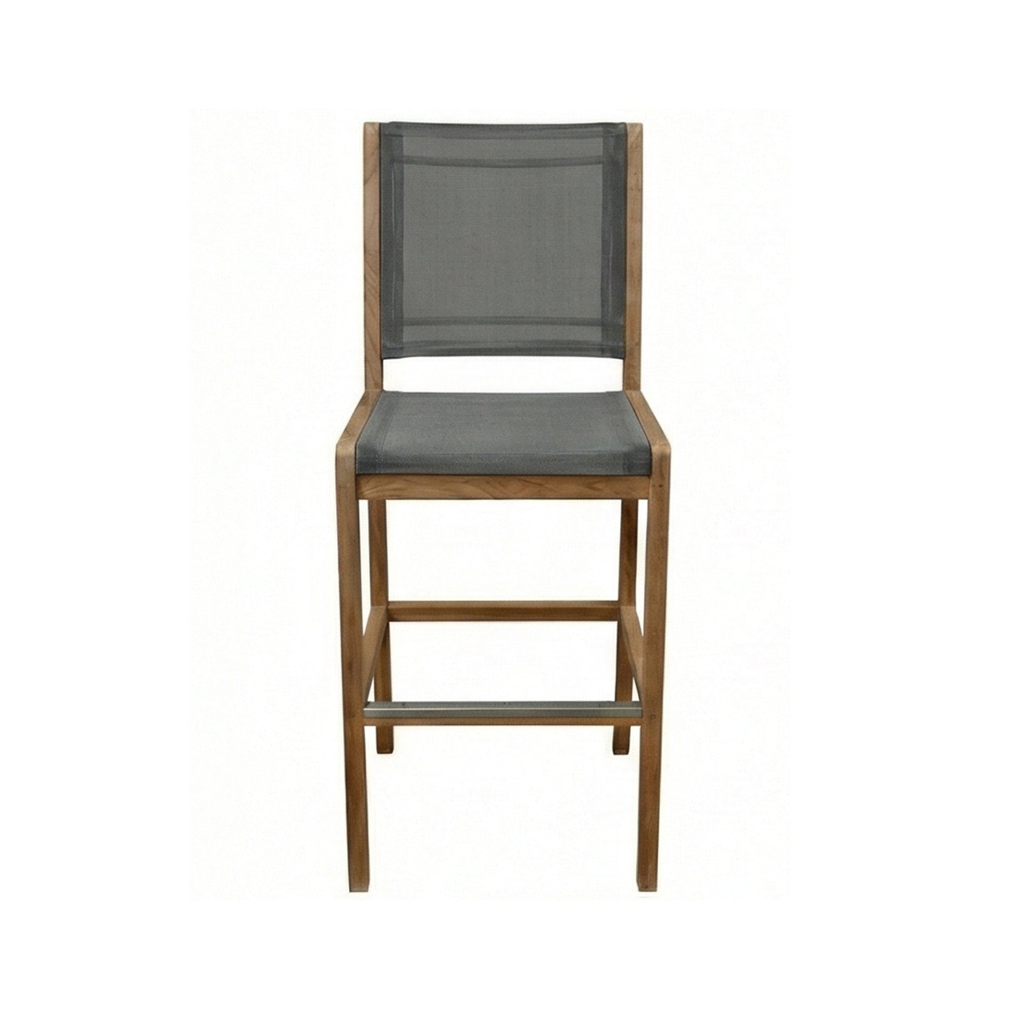 Morgan Armless Teak Outdoor Bar Stool
