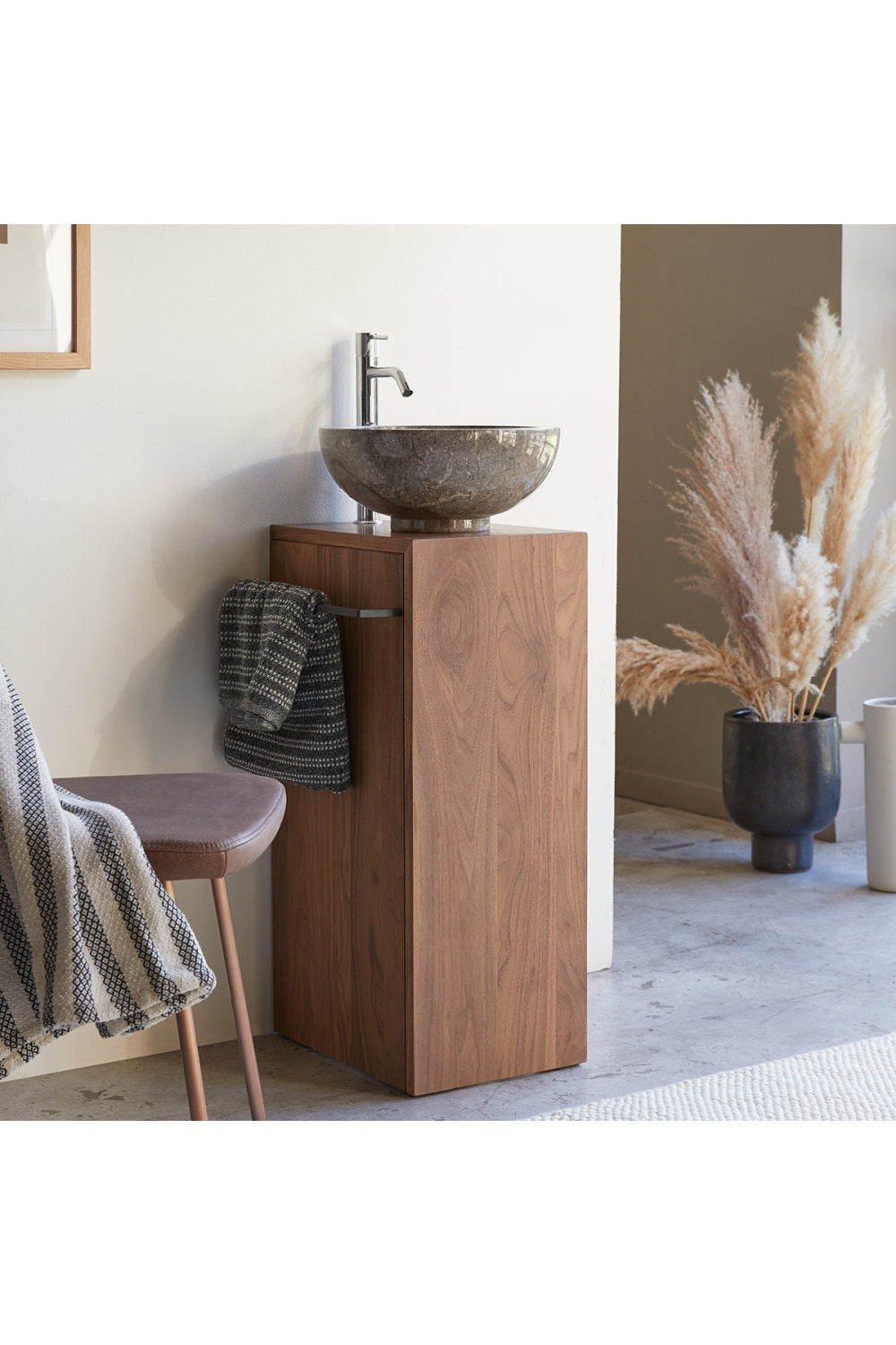 Sophia Solid Teak 12" Single Bathroom Vanity