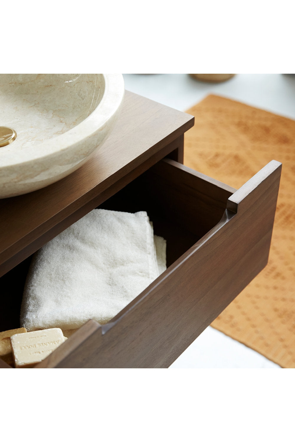 Sophia Solid Teak 24" Floating Single Bathroom Vanity