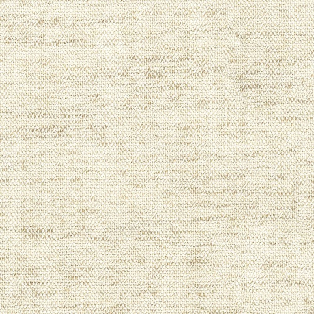 Close-up of beige neutral upholstery fabric in a linen-rayon-acrylic-polyester blend, showing fine woven texture and subtle flecking suitable for indoor sofa upholstery.