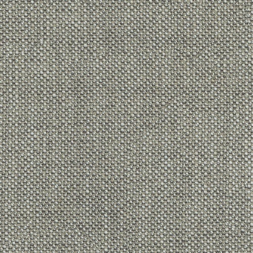 Close-up of neutral beige woven upholstery fabric showing a small pebble-like texture, intended for contemporary sofas; fabric blend includes cotton, rayon, wool, acrylic and triacetate.