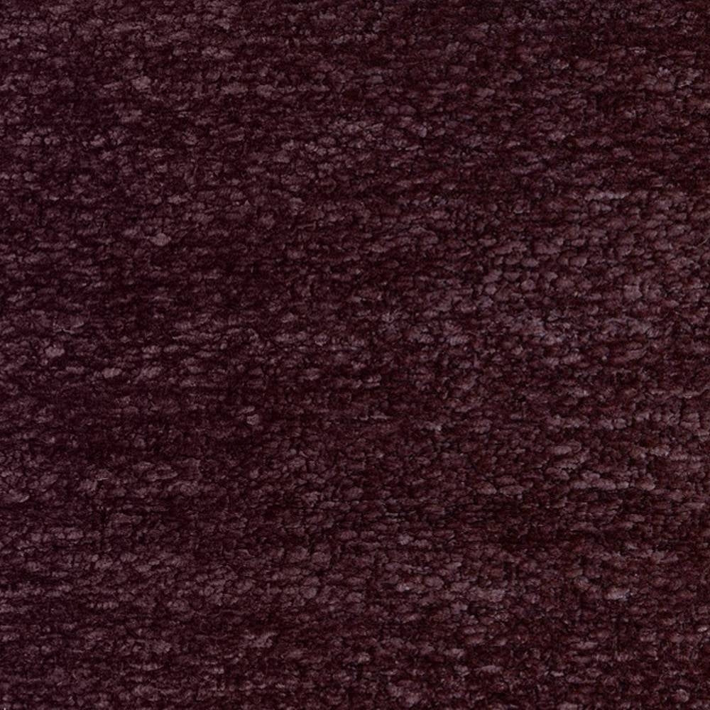 Close-up of burgundy boucle upholstery fabric showing dense, looped texture; polyester-blend composition (87% polyester, 6% linen, 7% rayon) ideal for heavy-duty sofa upholstery.