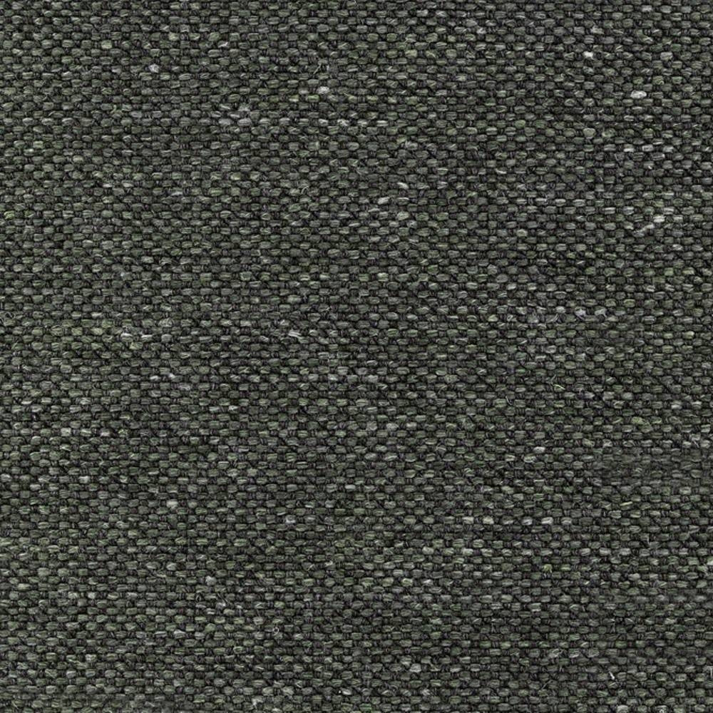 Close-up of a modern beige woven upholstery fabric for sofas, showing a coarse textured basket weave in a wool, linen, acrylic and triacetate blend.