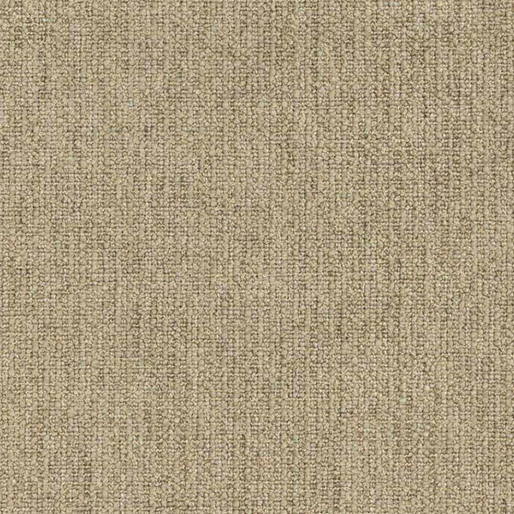 Close-up of cream contemporary upholstery fabric showing a tight woven loop texture; 6% wool, 5% linen, 10% rayon, 30% acrylic and 49% polyester blend for sofa upholstery.
