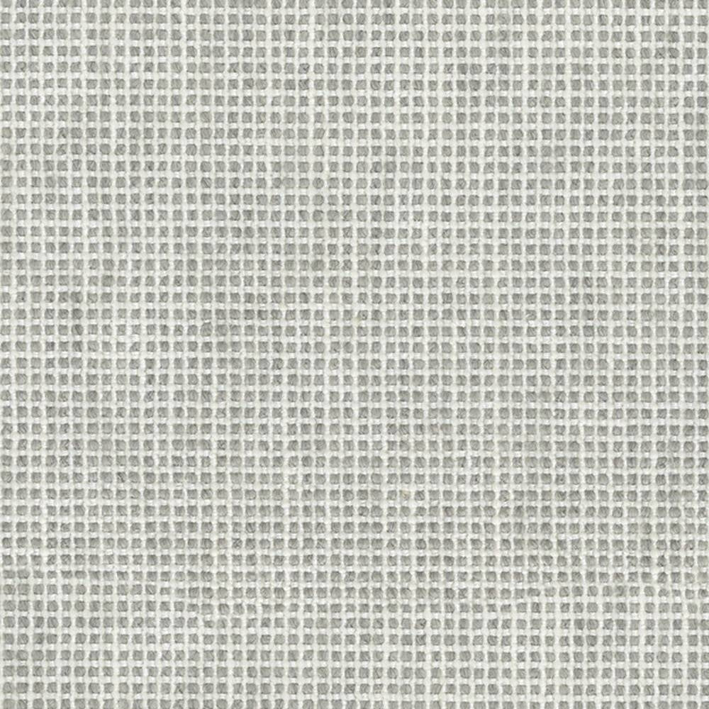 Close-up of neutral white upholstery fabric showing a small grid-like woven texture; contemporary sofa-grade blend of wool, linen, viscose, acrylic and polyester.