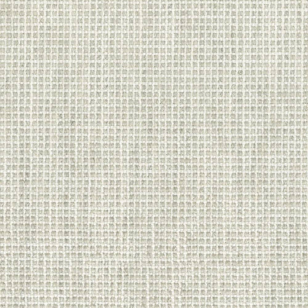 Close-up of neutral off-white woven upholstery fabric showing a small grid/basketweave texture; blend of 14% wool, 14% linen, 20% viscose, 26% acrylic and 26% polyester for contemporary sofas.