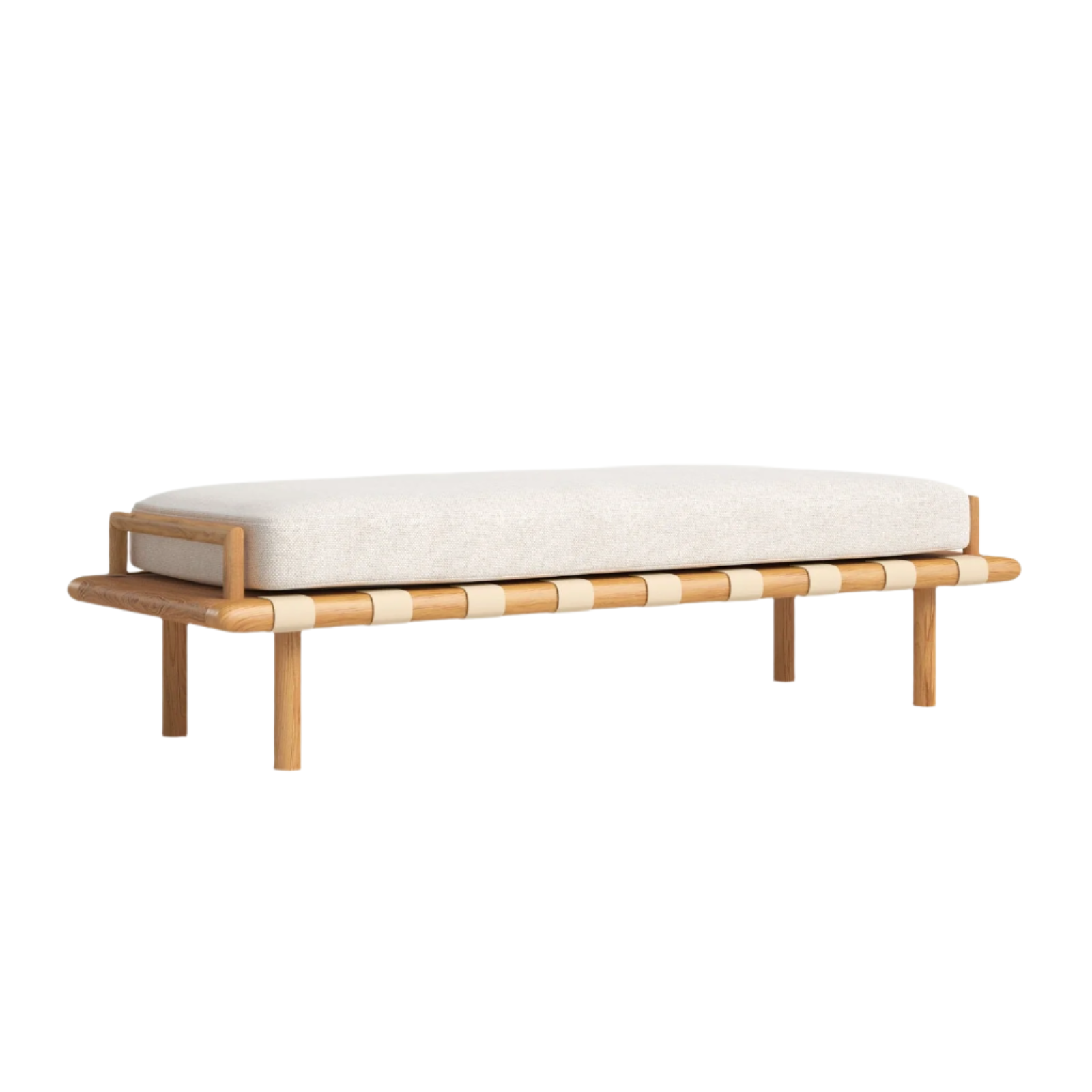 Custom Mosely Boucle End of Bed Bench Seat - NUEMA