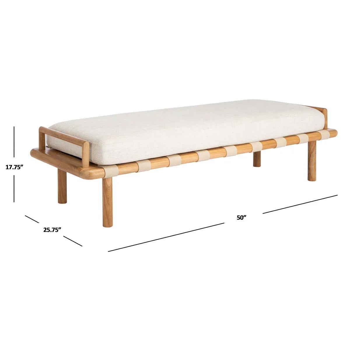 Mosely Boucle End of Bed Bench Seat - NUEMA
