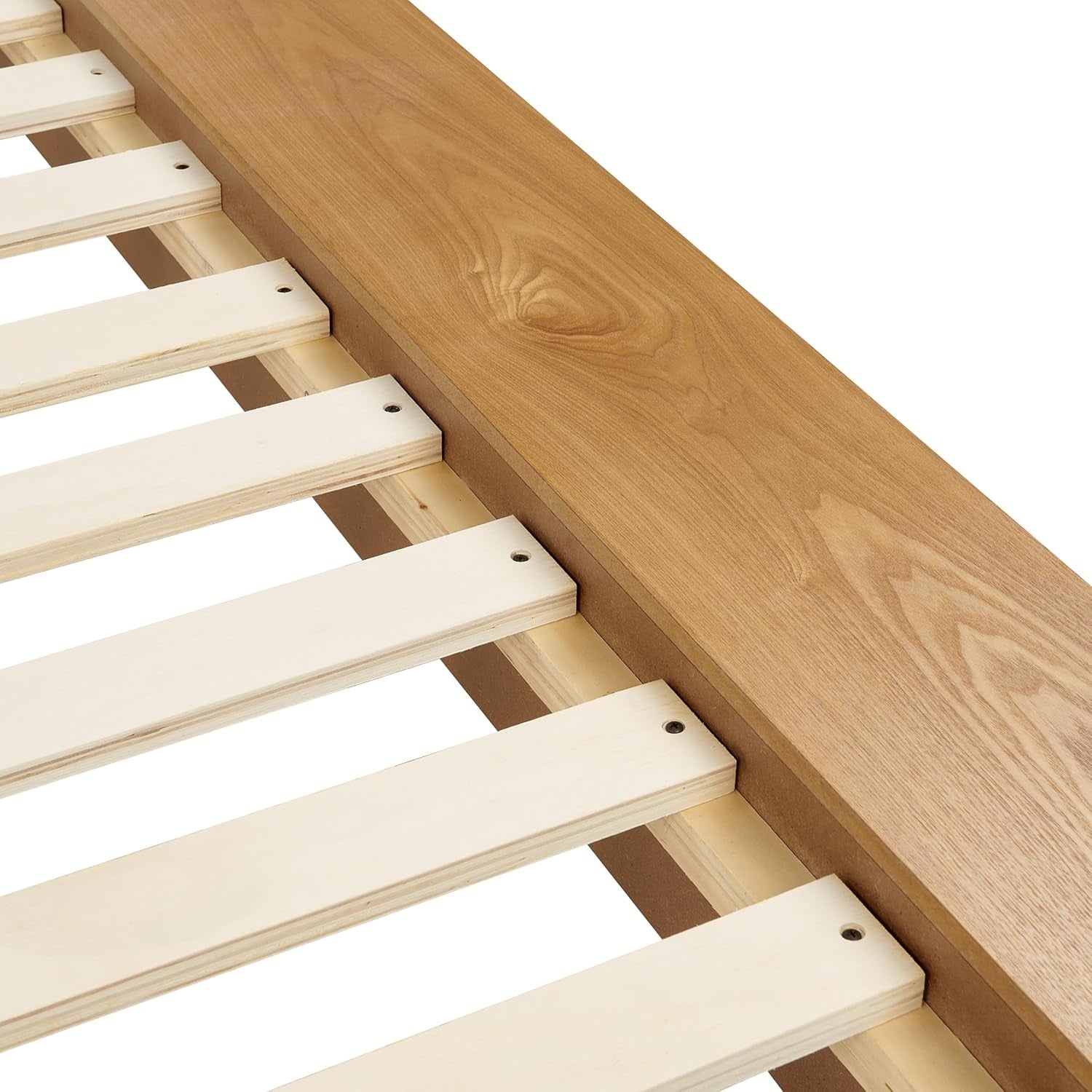 Ash Wood Kenzo Modern Japandi Platform Bed EU Super King