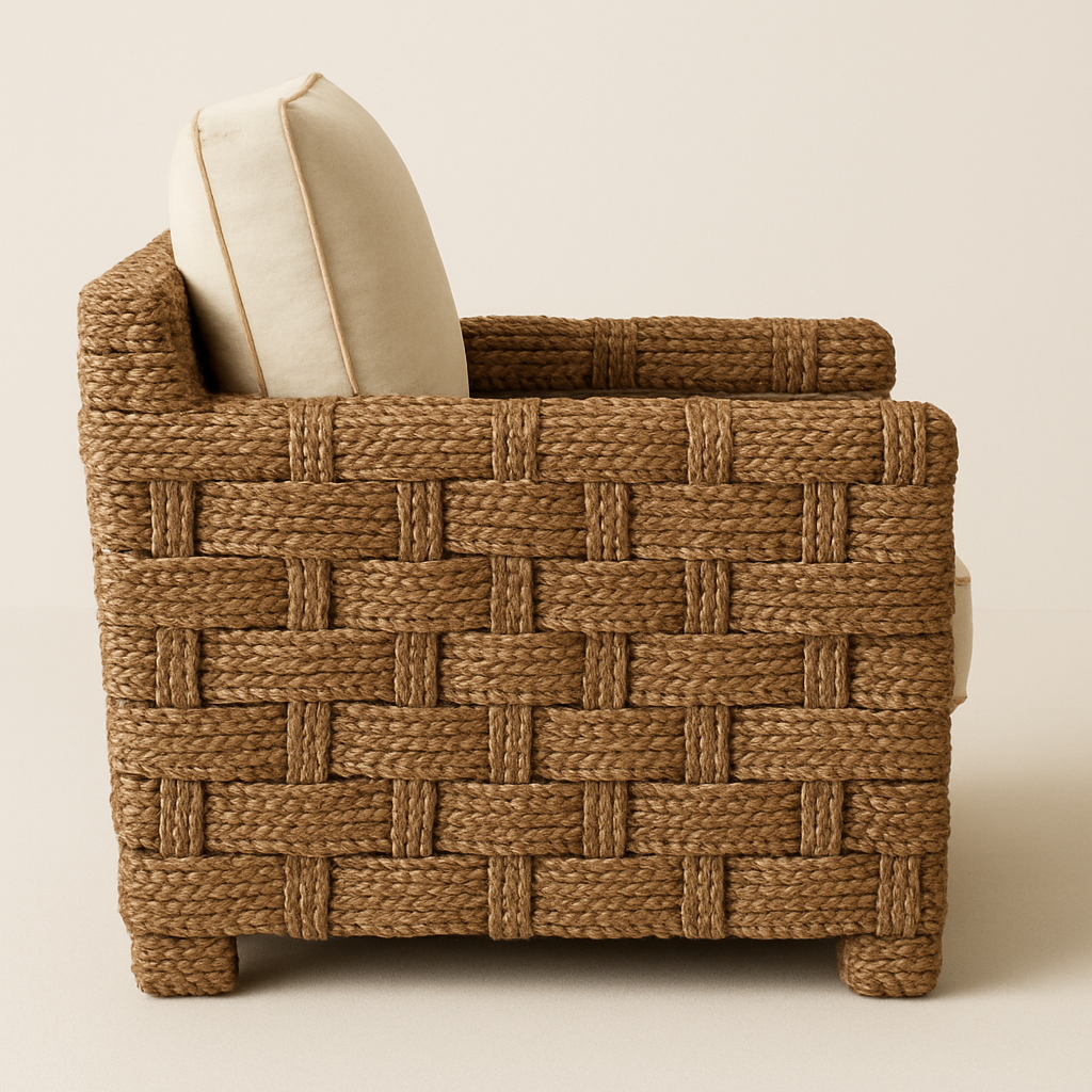 Baxter Rattan Woven Accent Chair
