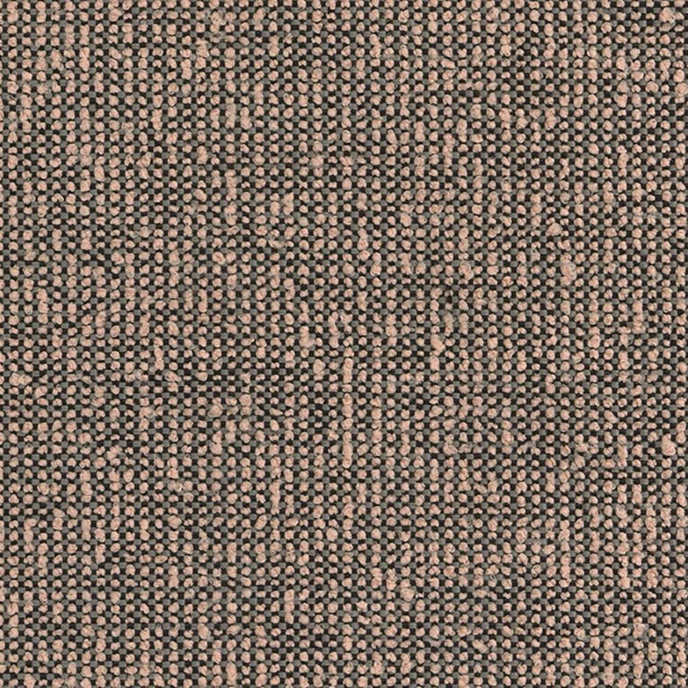 Close-up of 100% polyester beige and black woven upholstery fabric showing a tight, looped texture ideal for heavy-duty indoor sofa applications.