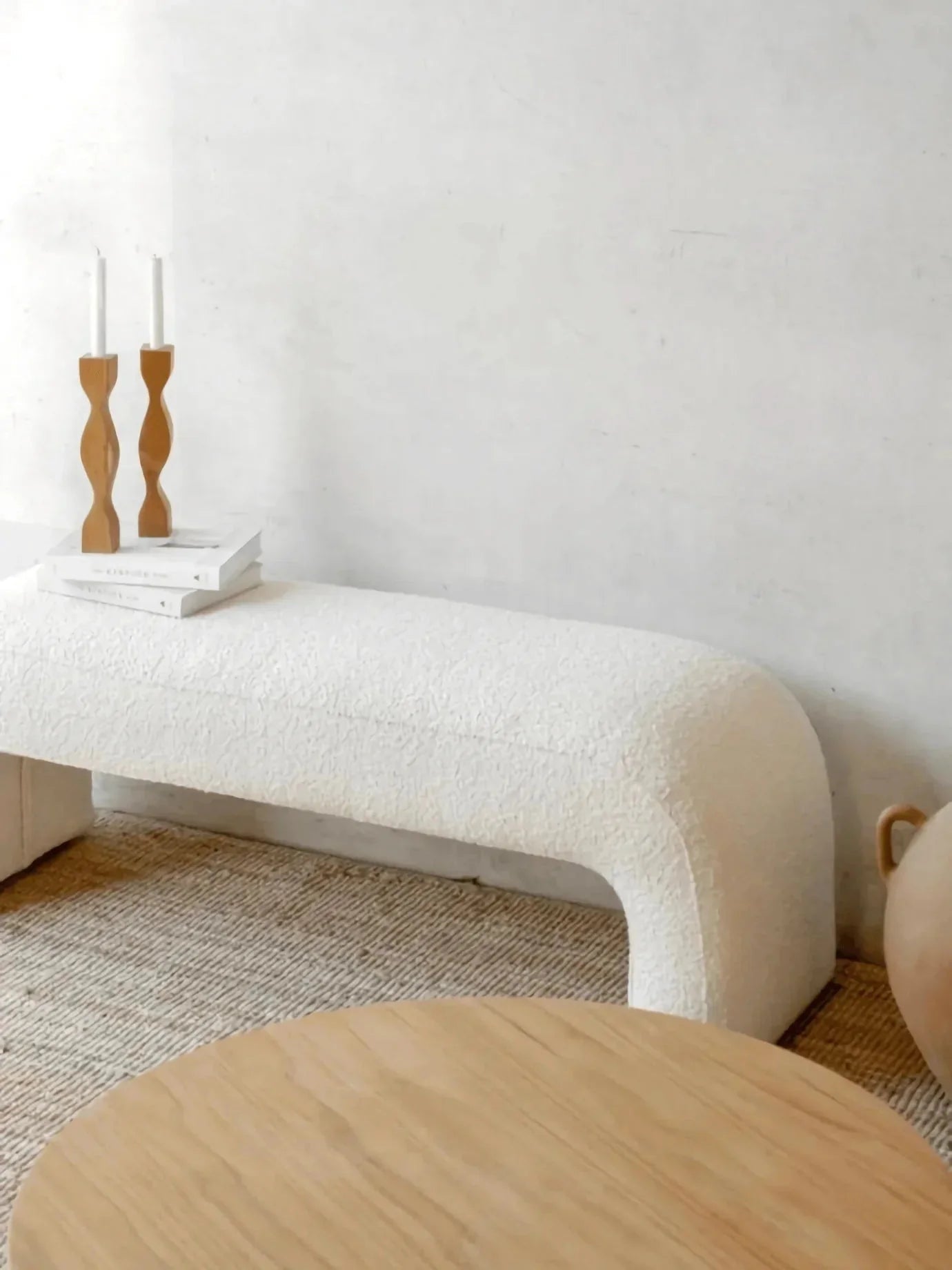 Folia Boucle End of Bed Bench Seat - NUEMA