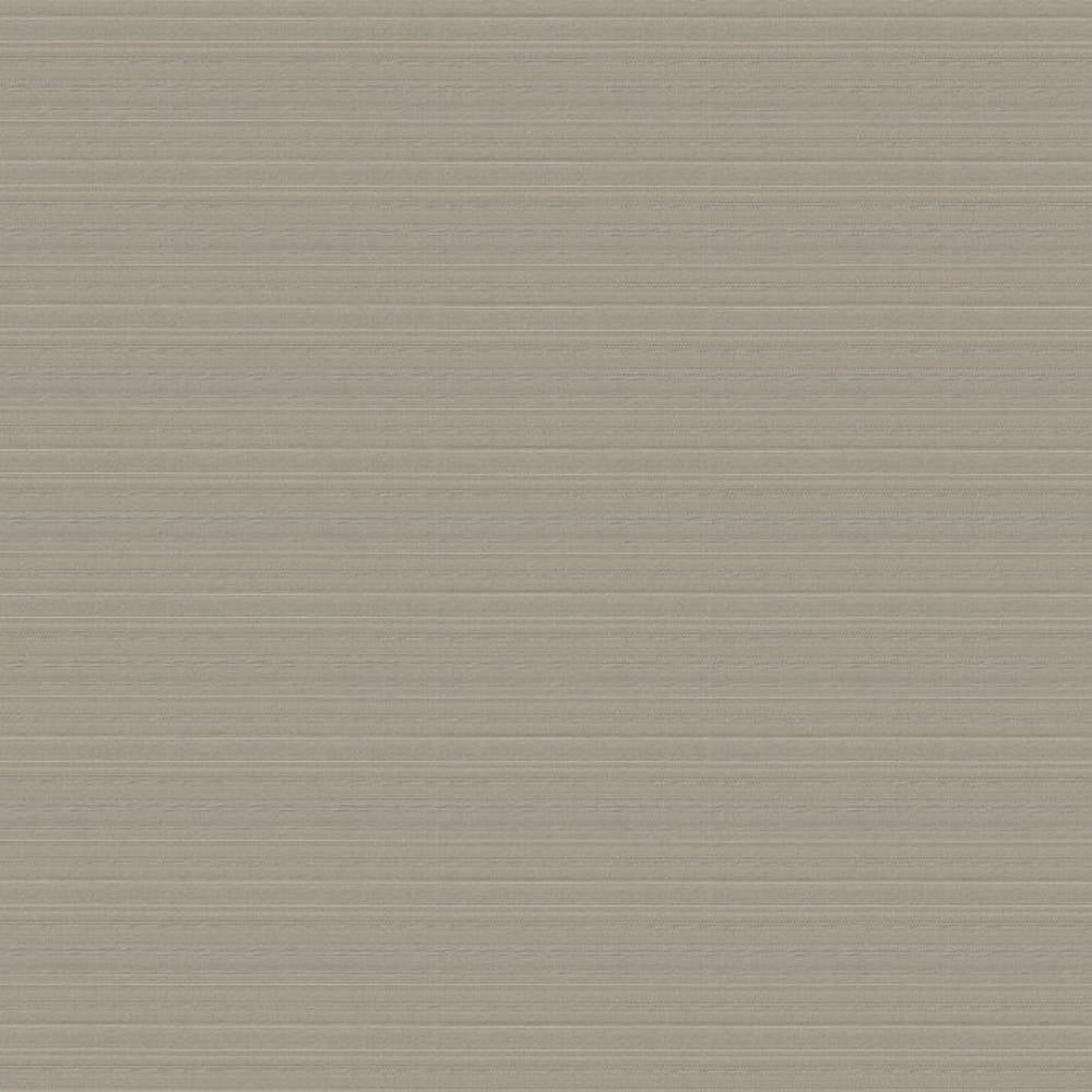 Square swatch of cream-beige 100% polyester upholstery fabric with subtle horizontal texture and fine stripes, shown as a neutral sample suited for contemporary and modern sofas.