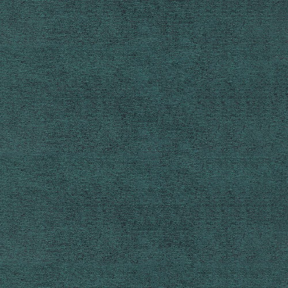 Close-up of a teal woven upholstery fabric swatch with subtle heathered texture; 88% viscose, 2% acrylic and 10% polyester blend suitable for sofas and indoor upholstery.