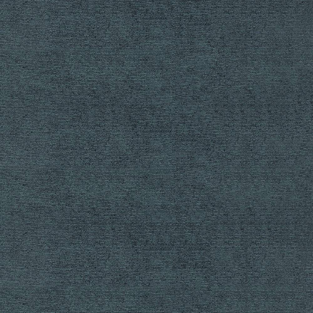 Close-up of a deep teal woven upholstery fabric swatch with a soft, slightly ribbed texture for sofas; viscose-blend composition (88% viscose, 2% acrylic, 10% polyester).