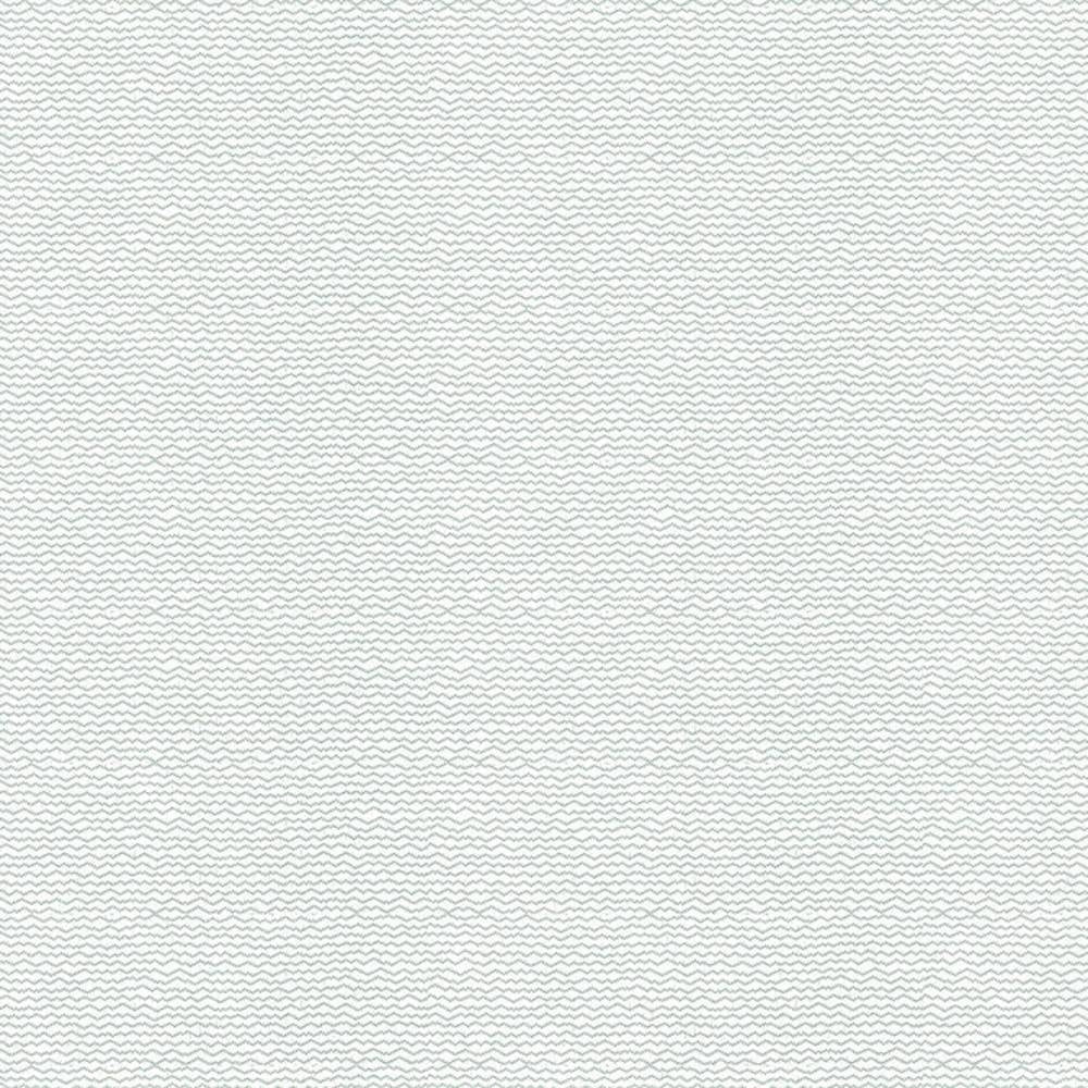 Close-up of neutral white upholstery fabric with a subtle light-gray repeating micro-wave pattern; 27% cotton and 73% polyester blend, shown as a flat swatch suitable for sofas and indoor upholstery.