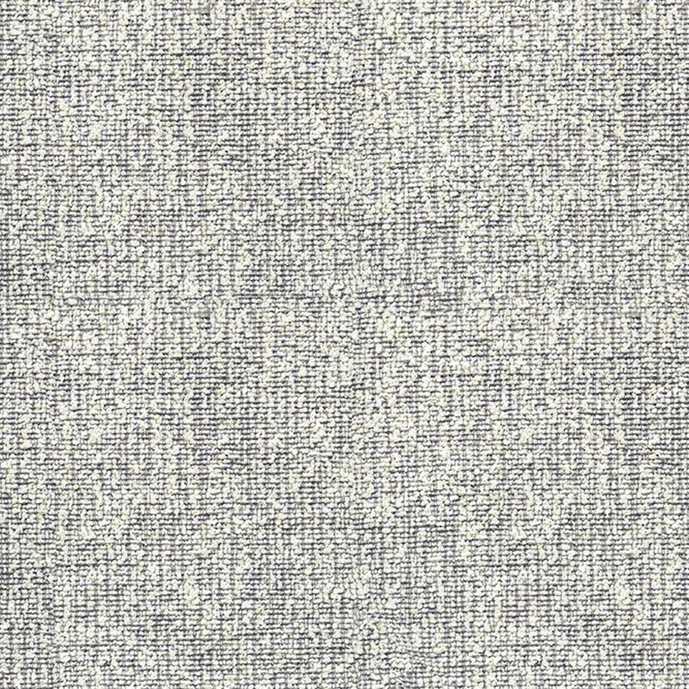 Close-up of cream-beige woven upholstery fabric (100% polyester) showing a textured, tightly woven pattern with subtle gray flecks, ideal for contemporary sofa upholstery.