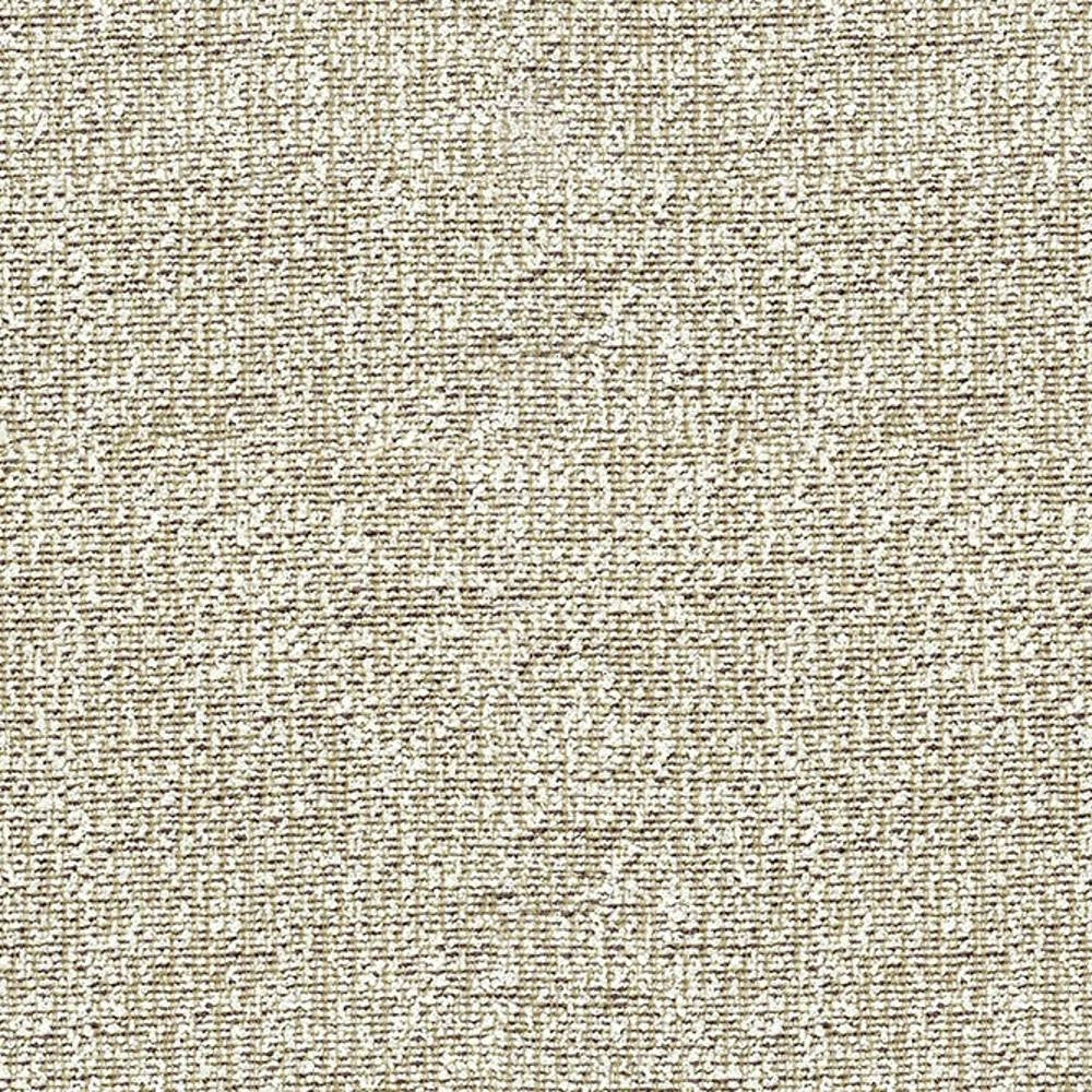 Close-up of beige woven upholstery fabric in a neutral cream tone, 100% polyester with a textured weave ideal for contemporary sofas.