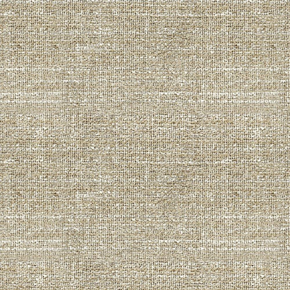 Close-up of a beige-cream woven performance upholstery fabric swatch showing a linen-like texture and visible weave; 100% polyester, suitable for contemporary sofas and office seating.
