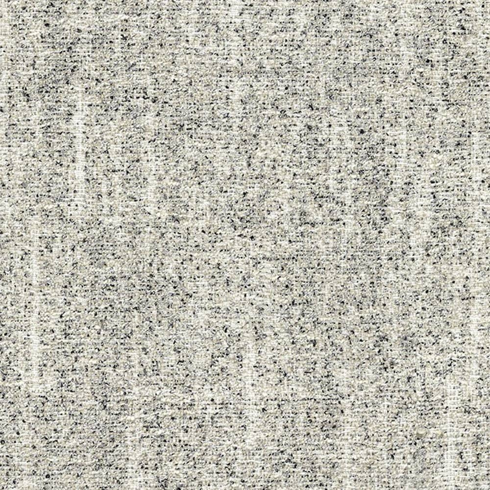 Close-up of beige woven upholstery fabric with subtle charcoal flecks and a textured modern weave, suitable for contemporary sofas; 63% polyester, 20% cotton, 17% viscose.