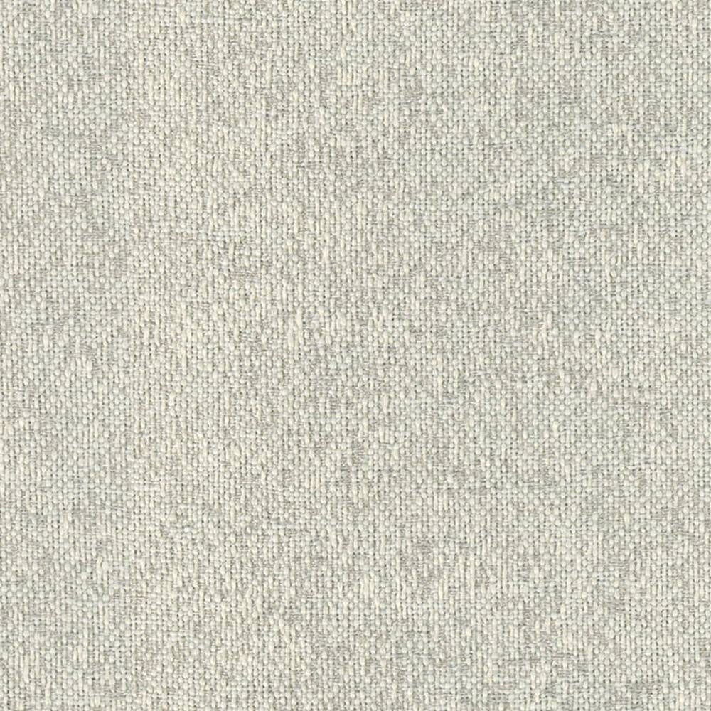 Close-up of light beige cream 100% polyester upholstery fabric showing a tight, subtle slub weave and soft textured surface, ideal for contemporary sofas.