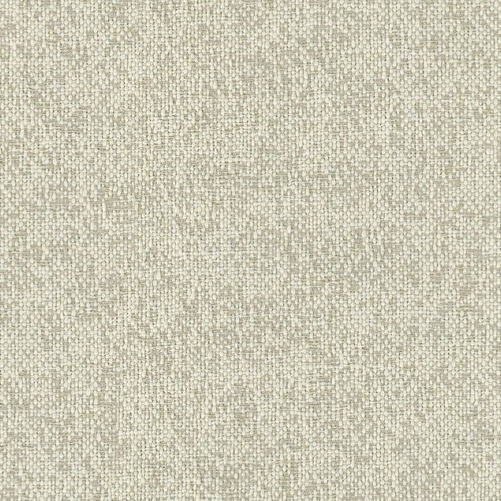 Close-up of beige cream woven upholstery fabric showing tight neutral texture; 100% polyester suitable for contemporary sofas and indoor seating.