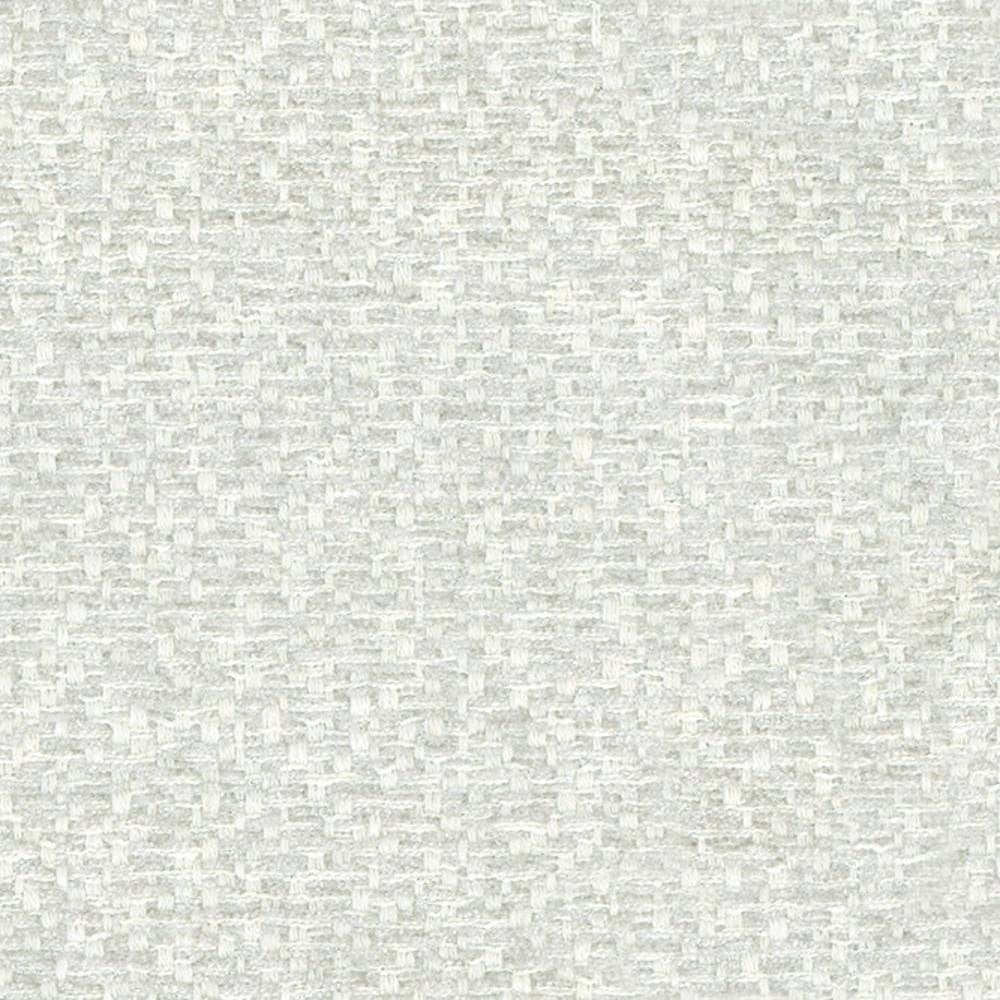 Close-up of neutral beige ivory woven upholstery fabric with a subtle basketweave texture, 70% polyester, 5% linen and 25% viscose blend; heavy-duty contemporary sofa fabric.