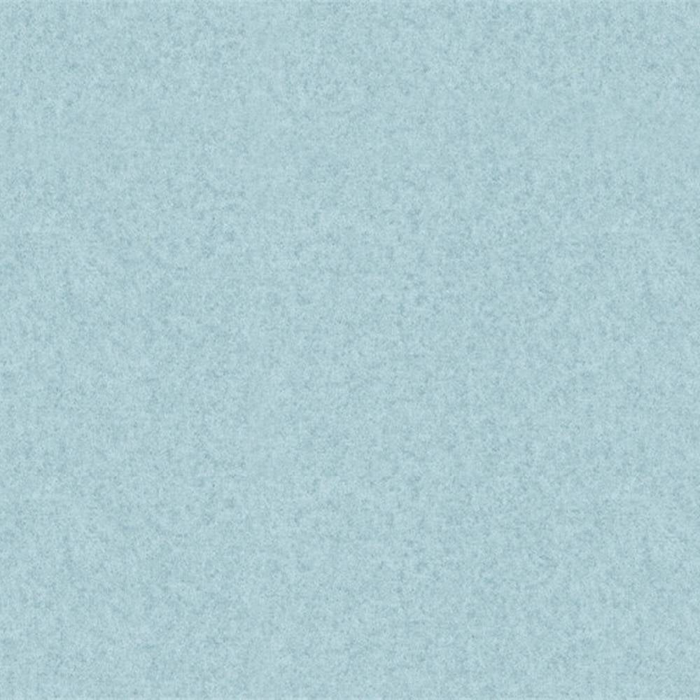 Close-up swatch of light blue 100% polyester upholstery fabric with a soft, subtle mottled texture, shown for sofa and office use.