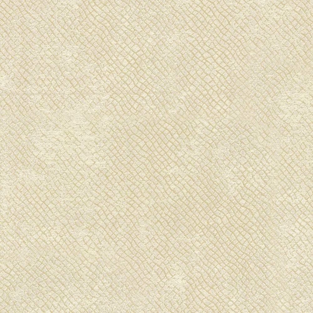 Close-up of cream woven curtain fabric showing a subtle diamond grid and soft floral texture; 70% polyester, 30% cotton contemporary upholstery fabric in a neutral shade.