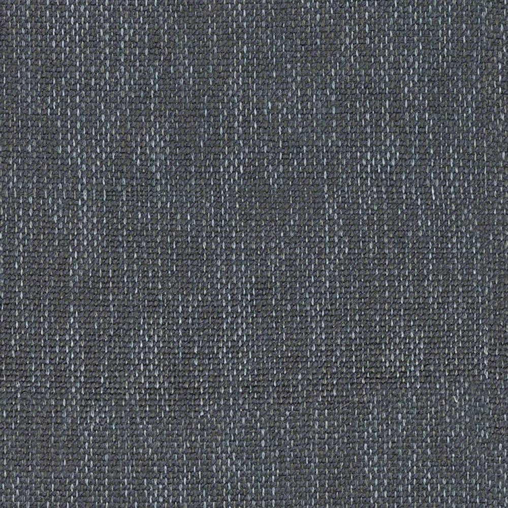 Close-up of gray woven 100% polyester upholstery fabric showing a textured basketweave pattern, ideal for sofas and neutral indoor seating.
