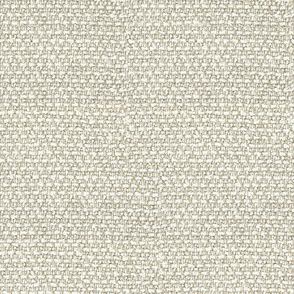 Close-up of cream woven 100% polyester upholstery fabric showing a subtle textured weave, ideal for contemporary sofas and neutral interior applications.