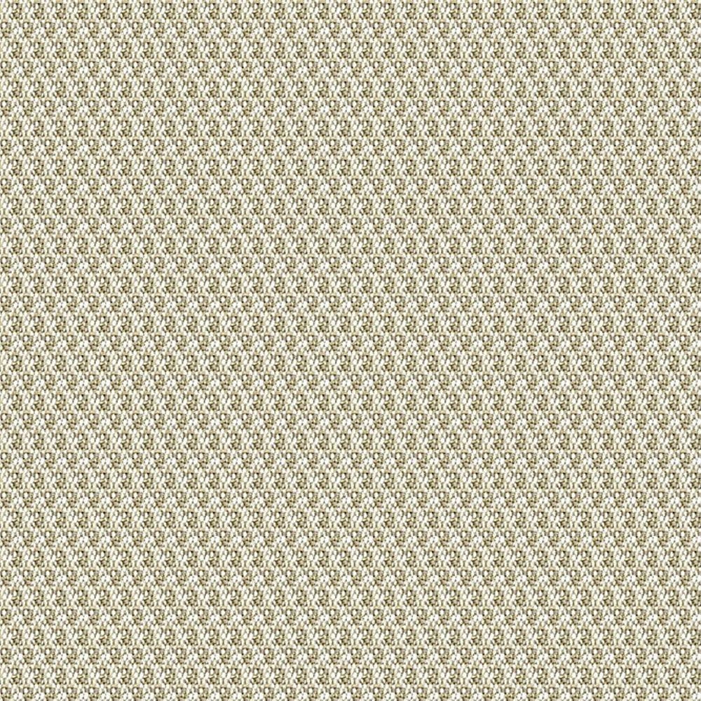 Close-up of beige woven upholstery fabric in 100% polyester showing a tight basketweave texture in neutral cream-beige tones, ideal for sofas and indoor seating.