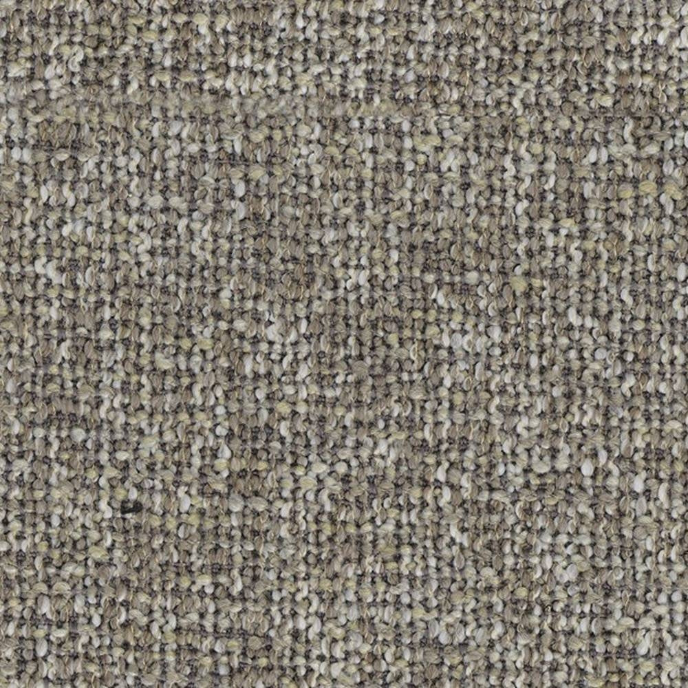 Close-up of neutral cream woven upholstery fabric showing a looped, textured weave; 70% acrylic, 30% polyester blend in a contemporary, durable finish for sofas.