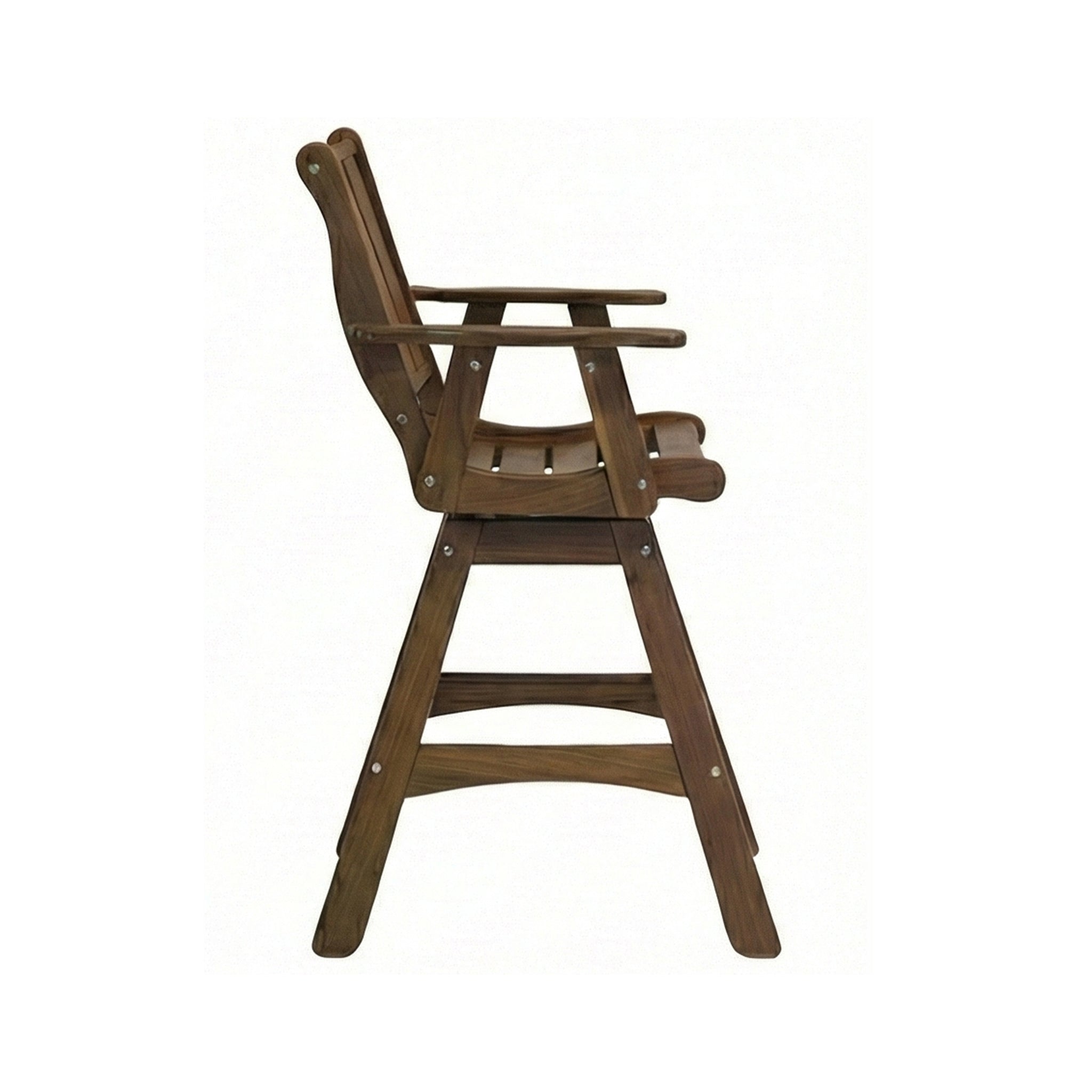 Gilles Teak Outdoor Bar Stool
