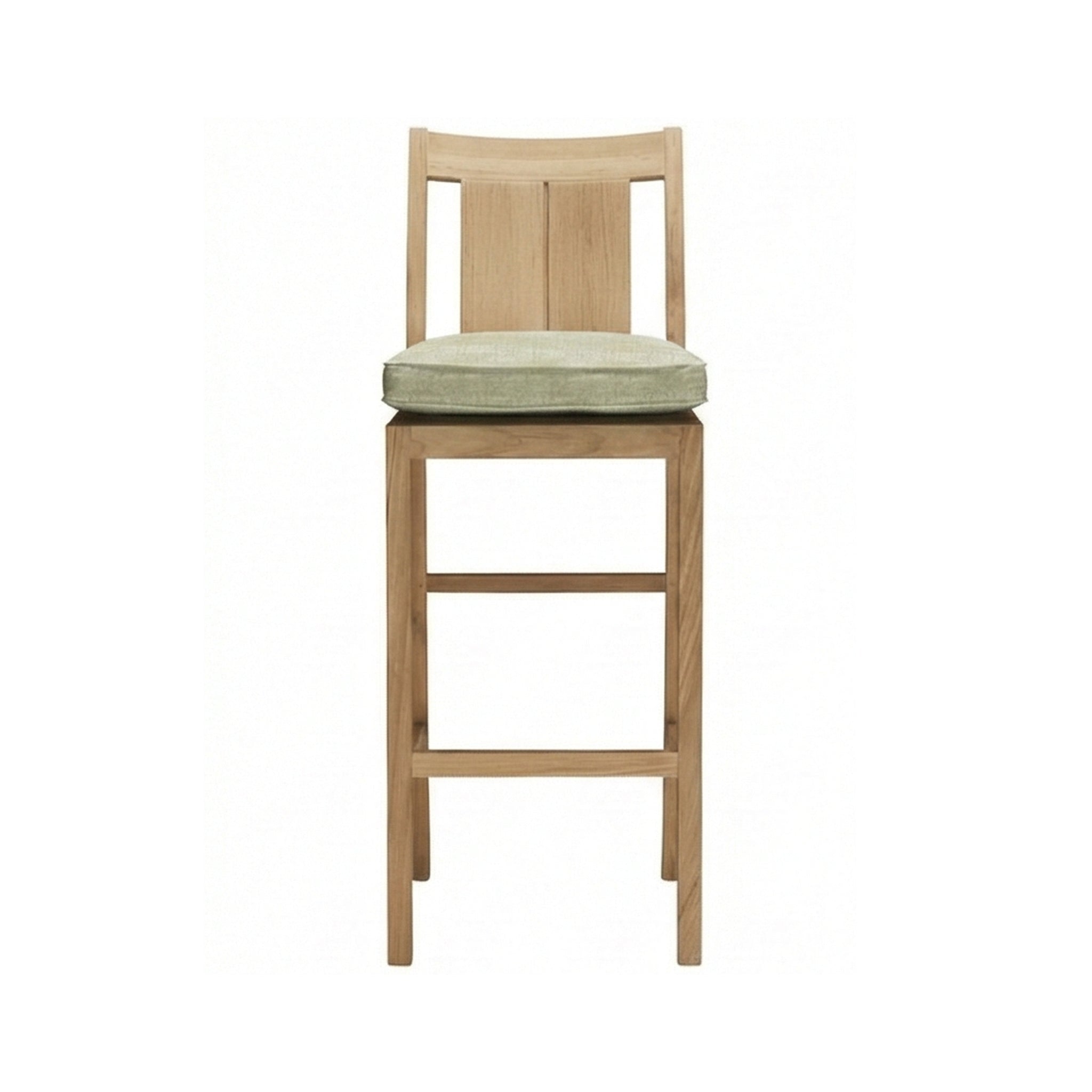 Leopold Armless Teak Outdoor Bar Stool