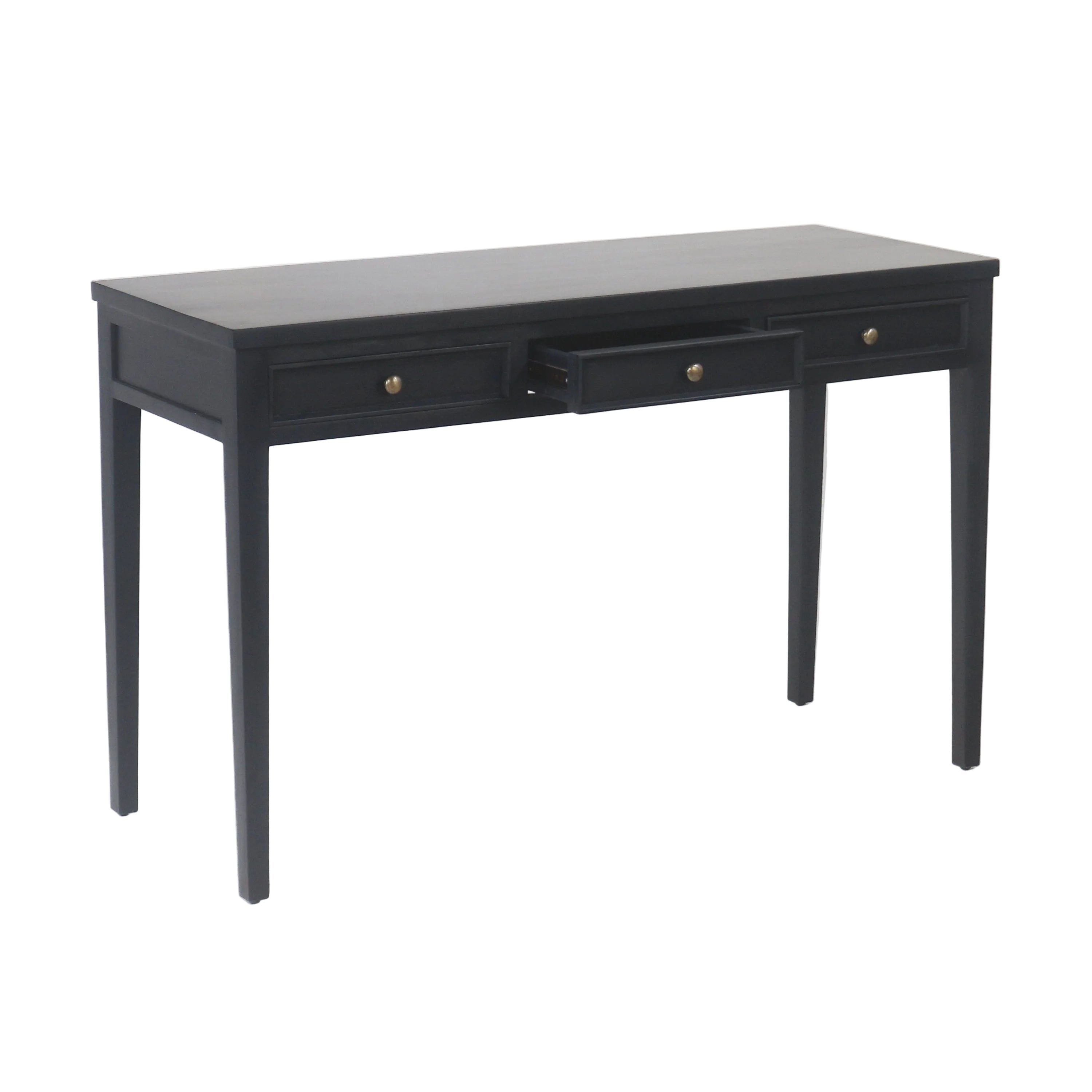 Mercallo Campaign Solid Wood Desk or Console Table with Drawers